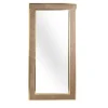 Aurora Leather And Brass Mirror