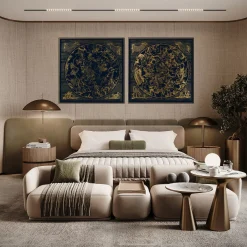 Australe Southern Sky Gold Decorative Panel