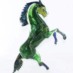 Aventurine Horse Green Murano Glass Sculpture