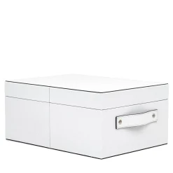 Avio White Leather Closet Box