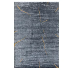 Azure Abyss Skyline Blue & Marine Blue Hand Knotted Rug