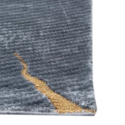 Azure Abyss Skyline Blue & Marine Blue Hand Knotted Rug