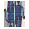 Azure Light Blue Hand-Knotted Rug by Petra Ryberg