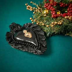 BAD ROMANCE BLACK CERAMIC HEART