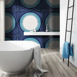 Baleno Square Blue & White Tile