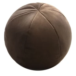 Ball Brown Velvet Cushion