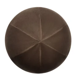 Ball Brown Velvet Cushion