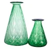 Balloton Set of 2 Conical Green Vases