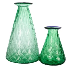 Balloton Set of 2 Conical Green Vases