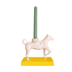 Baloo Multicolor Ceramic Candle Holder