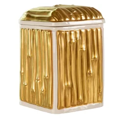 BAMBOO CANISTER - GOLD