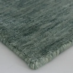 Bamboo Shaded Rectangular Green Bamboo Silk Rug