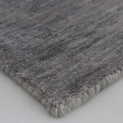 Bamboo Shaded Rectangular Gray Bamboo Silk Rug