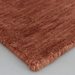 Bamboo Shaded Rectangular Bronze Bamboo Silk Rug