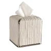 BAMBOO TISSUE BOX - WHITE