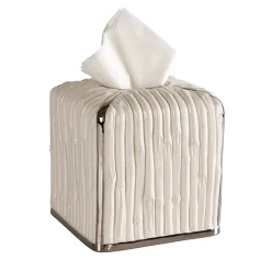 BAMBOO TISSUE BOX - WHITE