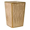 BAMBOO WASTE BASKET - BEIGE