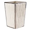 BAMBOO WASTE BASKET - WHITE