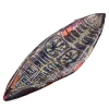 Barca Graffito Boat-Like Polychrome Ceramic Centerpiece Bowl