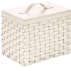 Barcelona Storage Rectangular Basket with Lid for Indoor &Outdoor