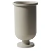 Base Gray Ceramic Vase by Aldo Cibic