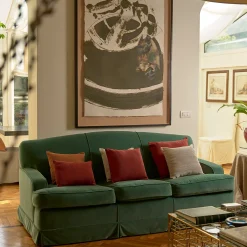 Batavia Earth-Ecrù Square Pillowcase