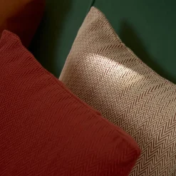 Batavia Earth-Ecrù Square Pillowcase