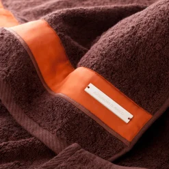 Bath Towel Set - Brown and Orange