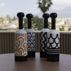 Bauhaus Dark Green Decorative Bottle