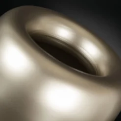 Bean Satin Beige Decorative Vase #1