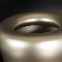 Bean Satin Beige Decorative Vase #2