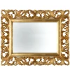 Beatrice Baroque Rectangular Antique Gold Leaf Mirror
