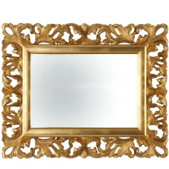 Beatrice Baroque Rectangular Antique Gold Leaf Mirror