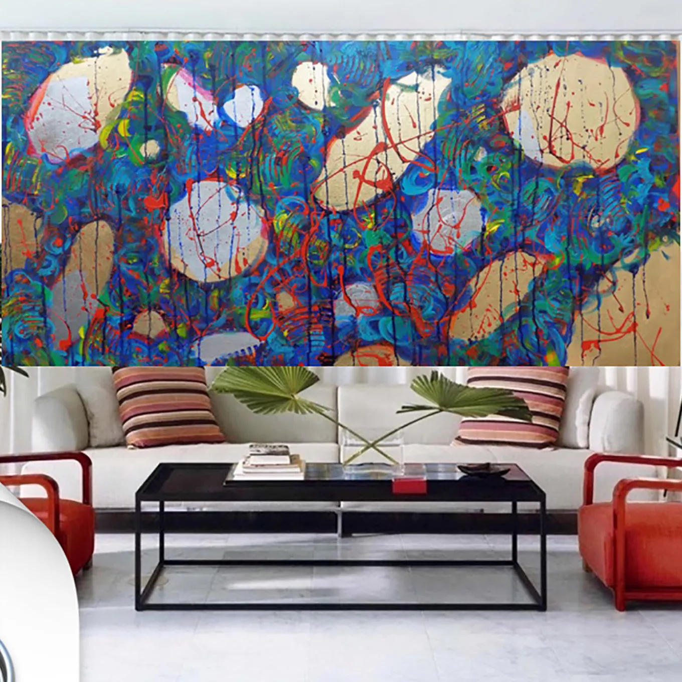 Behind The Coral Reef Acrylic Painting