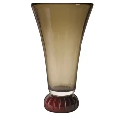 Beige Murano Glass Vase
