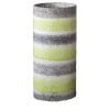 Bellagio Cylindrical Striped Polychrome Ceramic Vase
