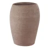 Belmont Bulging Brown Ceramic Vase