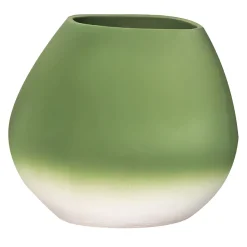 Biarritz Shaded Green-To-White Ceramic Vase