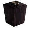 Bicco Glossy Ebony Bin with Lid