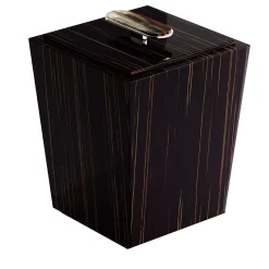 Bicco Glossy Ebony Bin with Lid