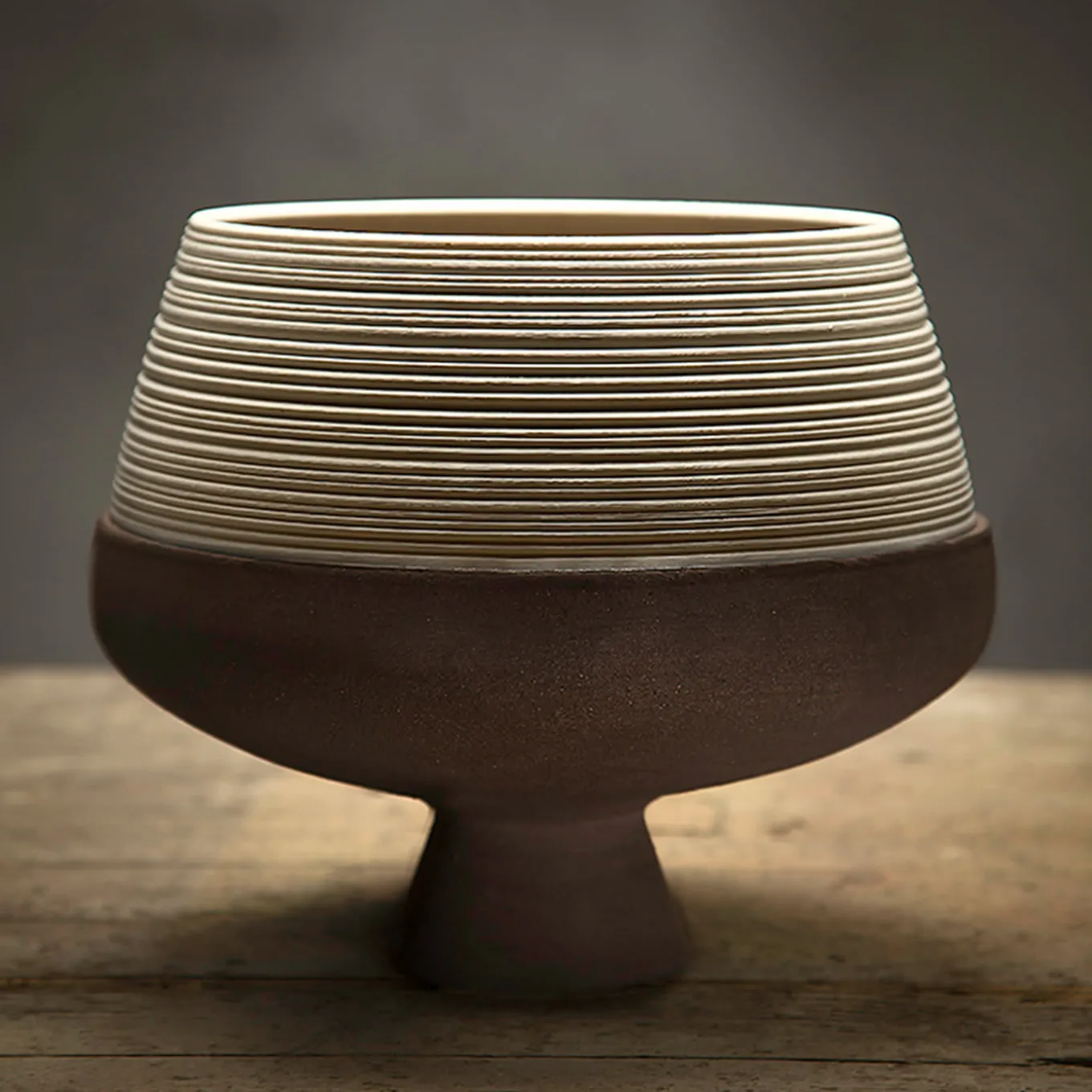 Bicolor Terracotta Vase