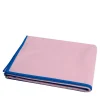 Biella Blue Leather and Pink Blanket