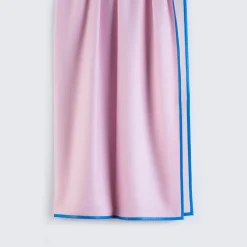 Biella Blue Leather and Pink Blanket