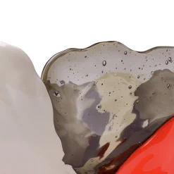 Big Collina Gray and Orange Large Vase by Gaetano Pesce