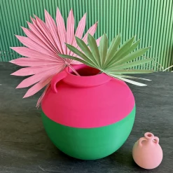 Big Numa XXL Bicolor Green And Fucsia Amphora