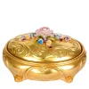 BIG OVAL JEWEL BOX - GOLD