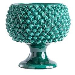 Big Pigna Green Ramine Ceramic Vase