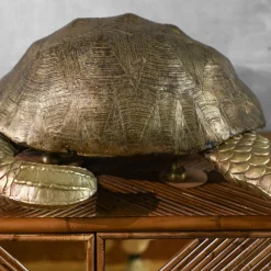 Big Turtle Brass Sculpture