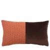 Bis jacquard fabric and cotton velvet recatngular cushion