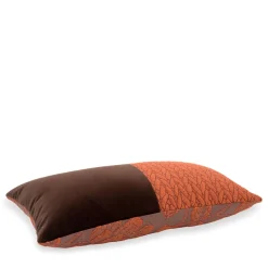 Bis jacquard fabric and cotton velvet recatngular cushion